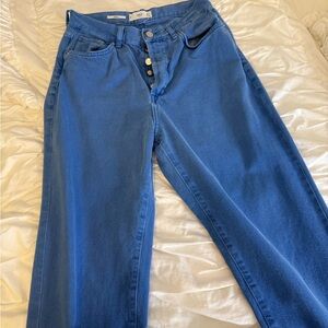 NORA Blue Flare Wide Leg Jeans